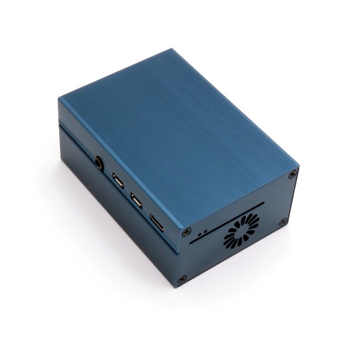 Металлический корпус для Raspberry Pi 4B с вентилятором.