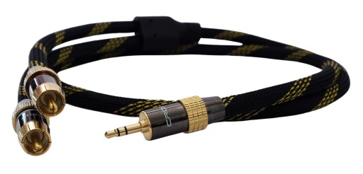 Кабель AUX mini Jack 2RCA-3,5 Cinch Cross-Tech 5м