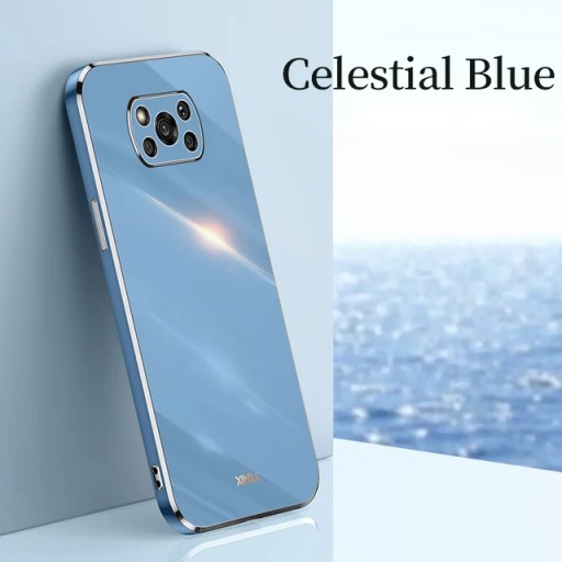 Чехол для телефона с квадратной золотой рамкой для Xiaomi Mi Poco X3 Pro