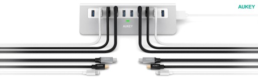 БЫСТРОЕ ЗАРЯДНОЕ УСТРОЙСТВО AUKEY, 2 порта USB-C Power Delivery 3.0