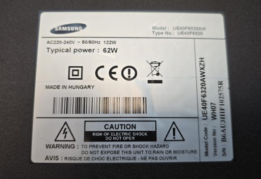 T-CON BN41-02069 SAMSUNG UE40F6320AW ПОВРЕЖДЕН