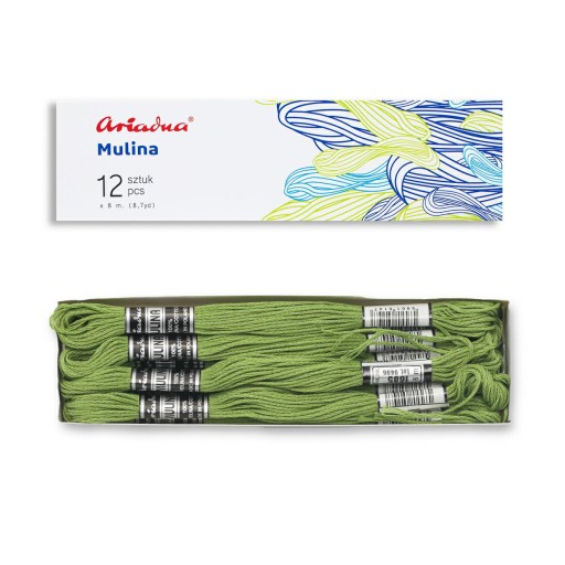 Тема Mulina для вышивки 12x8MB/OP Green 1685