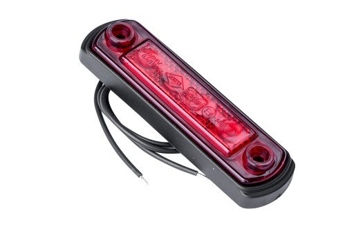 Lampa obrysowa LED na gumowej podstawie czerwona