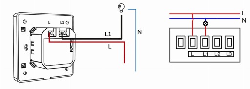 Выключатель 1 контур без N белый серия KT ZigBee