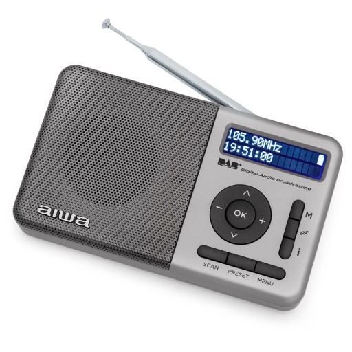 ЦИФРОВОЕ РАДИО DAB+ FM PLL Crystal Sound 2-дюймовый преобразователь AIWA RD-40DAB/SL