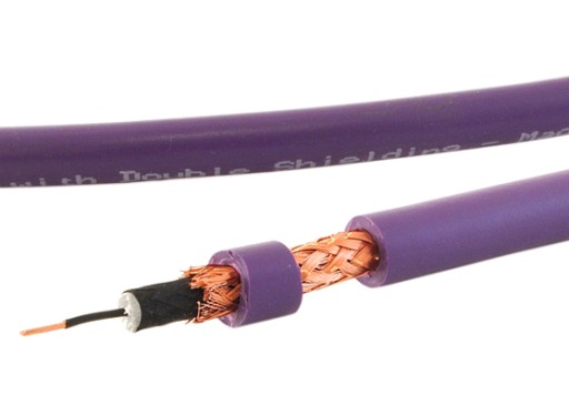 MELODIKA MD2R07 PURPLE RAIN ПАРА АУДИОКАБЕЛЕЙ 2RCA - 2 RCA CINCH OFC 0,75м