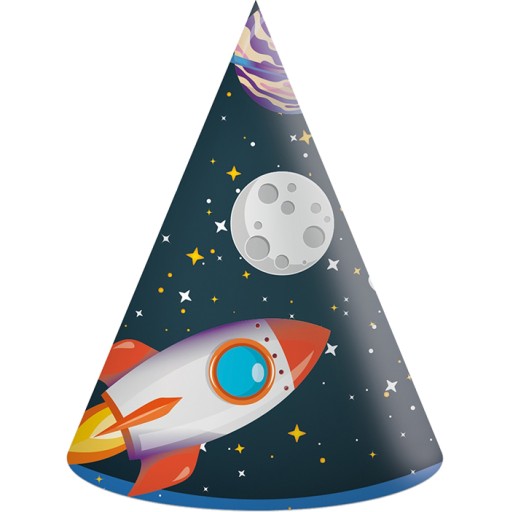 Тарелки, чашки, бумажные салфетки, РАКЕТА КОСМОС, день рождения PARTY SPACE