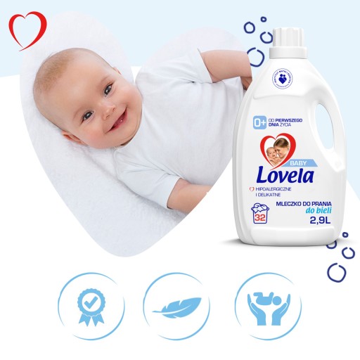 Молочко для стирки Lovela Baby White 2,9 л x4