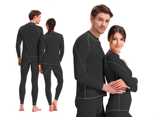Термобелье из MERINOS WOOL C+ r XL, чёрное