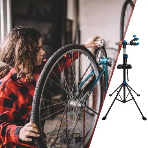 Подставка для ремонта велосипедов Workshop, 30 кг, регулируемая, с полкой для инструментов