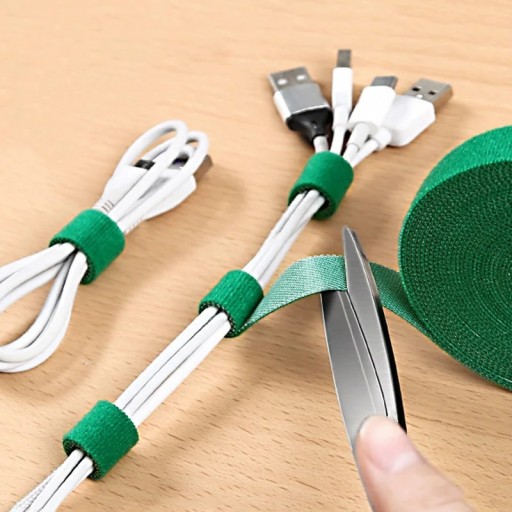 VELCRO TAPE 5M ПРЕМИУМ-ОРГАНИЗАТОР ДЛЯ ОБВЯЗКИ КАБЕЛЕЙ, РАСТЕНИЙ, ЦВЕТОВ
