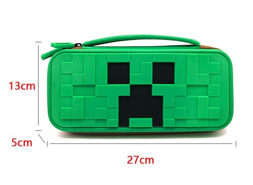 Жесткий чехол для переноски зеленого цвета Nintendo Switch Creeper