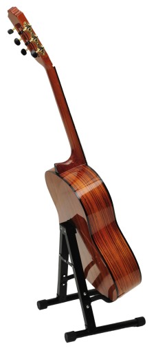 STATYW GITAROWY / STOJAK NA GITARĘ METALOWY + STRUNY DO GITARY KLASYCZNEJ +