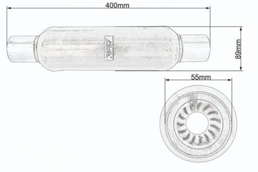 AWG 55MM СКРЫТЫЙ СКРЫТЫЙ УВЕЛИЧЕНИЕ МОЩНОСТИ