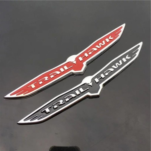 Металлический значок JEEP LOGO TRAIL HAWK BLACK