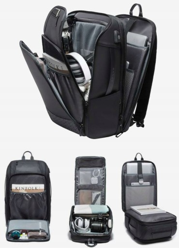 Рюкзак для ноутбука Bange BG-22005, размер 15,6 см, USB, размер ручной клади в самолете