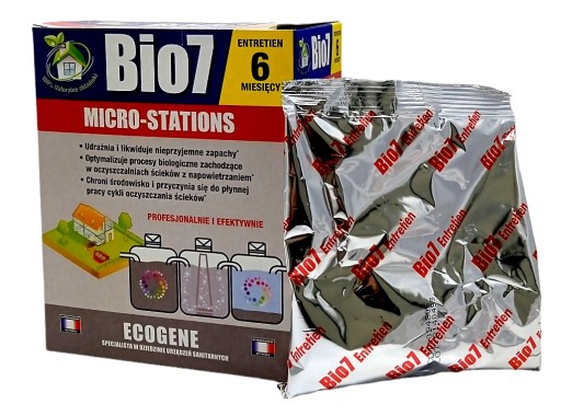 BIO7 ENTRETIEN МИКРОСТАЦИИ 480 Г. КИСЛОРОД BIO 7 ДЛЯ УСТАНОВОК БИООЧИСТКИ