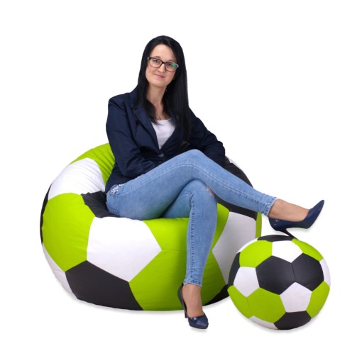 Трехцветный BALL PUFA 450л 100см + табурет для ног EGATO