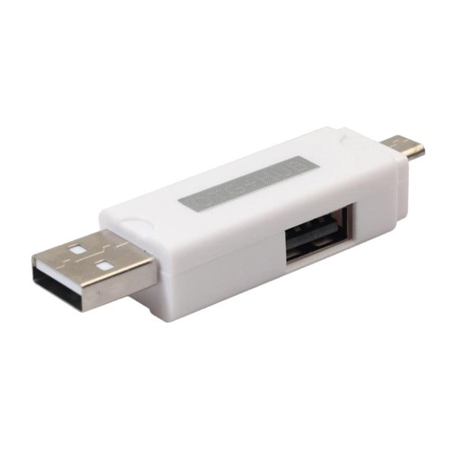 Hub USB 2.0 Czytnik kart Micro USB TF OTG, biały