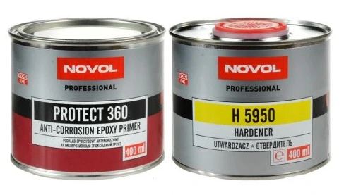 NOVOL PROTECT 360 ЭПОКСИДНАЯ ГРУНТОВКА 1:1 0,8 Л СЕРАЯ