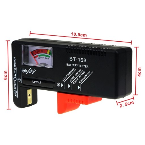 BT-168 AA/AAA/C/D/9В/1,5В Батарея Tombol Universal Sel Baterai Kode Warna
