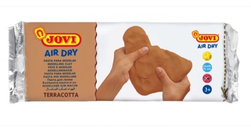 JOVI Air Dry Clay GLINA MASA RZEŹBIARSKA GLINKA MODELARSKA TERRACOTTA 250 g
