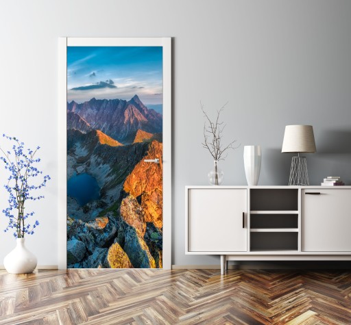 FOTOTAPETA NA DRZWI MEBLE OKLEINA GÓRY SZCZYTY