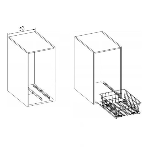 Корзина гардеробная MD 30 H-150 FULL OUTLET BI