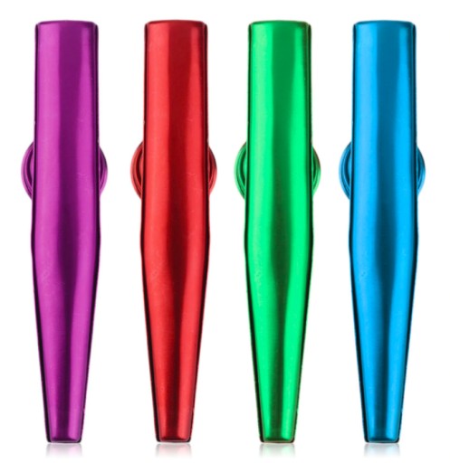 Красный KAZOO + МЕМБРАНА в подарок, флейта казу