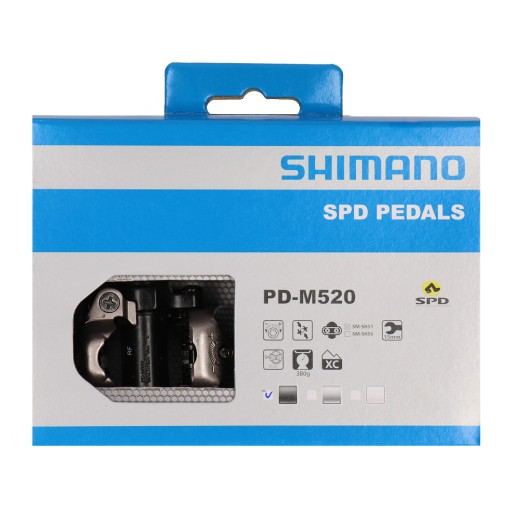 Педали SHIMANO PD-M520 SPD + шипы