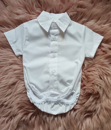 KOSZULO-BODY,KR. RĘK-białe CHRZEST ITP.- r56-SALE!
