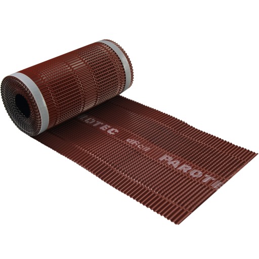 TAŚMA KALENICOWA dROLL ALUMINIUM 300 mm x 5 mb - KASZTAN RAL 8012