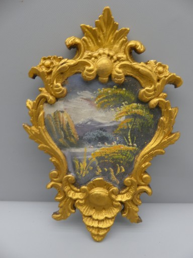 КАРТИНА ЗОЛОТАЯ РАМА 23 x 16 см