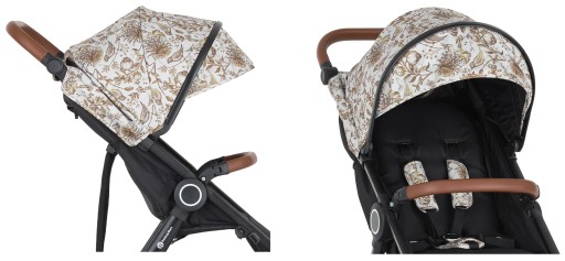 WÓZEK SPACEROWY PetiteMars Street 2 AIR STELAŻ OAK Limited Elegant Birds