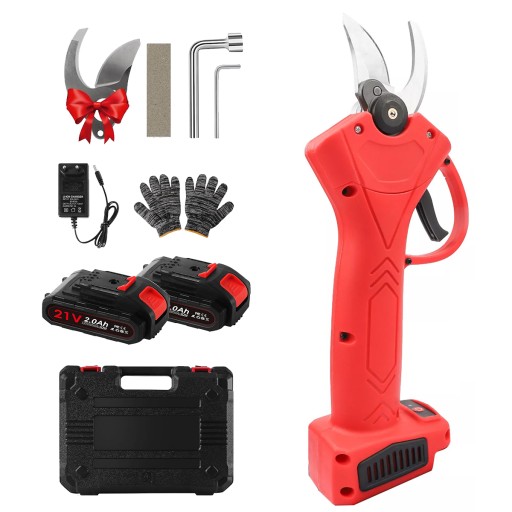 SEKATOR AKUMULATOROWY DO KRZEWÓW GAŁĘZI 30mm 21V + 2 X AKU 2Ah + WALIZKA