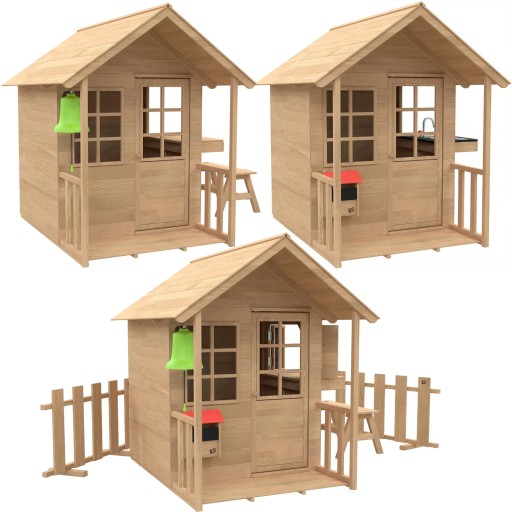 САДОВЫЙ ДОМ С ВЕРАНДОЙ И ДЕРЕВЯННЫМ СТОЛОМ 3в1 ДЛЯ ДЕТЕЙ TP Toys