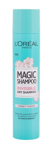 Сухой шампунь Loreal Paris Magic Sweet Fusion для объема волос, не утяжеляющих их.