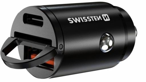 Автомобильное зарядное устройство SWISSTEN USB-C 30 Вт для прикуривателя