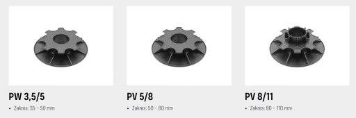 Wspornik tarasowy regulowany pod płytę 80-110 mm