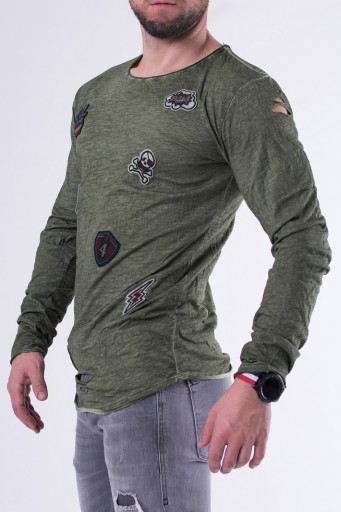 BLUZKA - KHAKI 27012-2 L