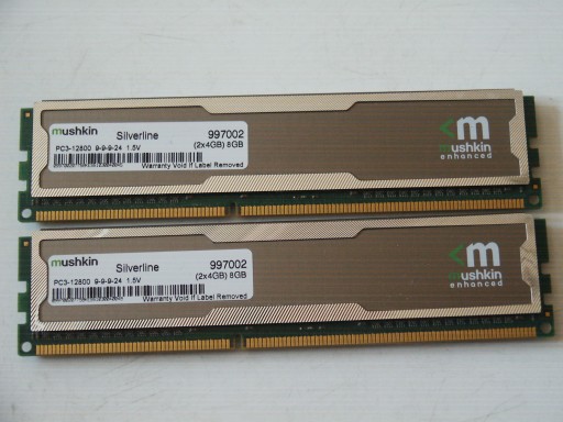 Память DDR3 PC3 8 ГБ 1600 МГц PC12800 Mushkin Silver 2x 4 ГБ Двойная гарантия