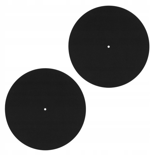 2 ШТ. SLIPMATS GRAMMOPHONE SLIPMAT ЧЕРНЫЙ ВОЙЛОК
