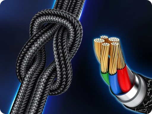MOCNA SZYBKA ŁADOWARKA SAMOCHODOWA DO TELEFONU 2X USB 2X USB C + KABEL 6W1