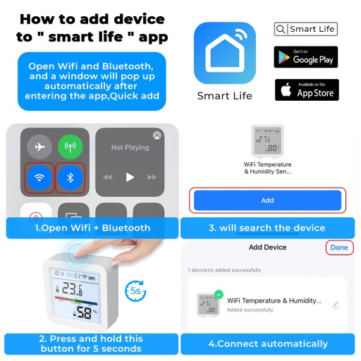 WIFI ЦИФРОВОЙ ГИГРОМЕТР ТЕРМОМЕТР МЕТЕОСТАНЦИЯ