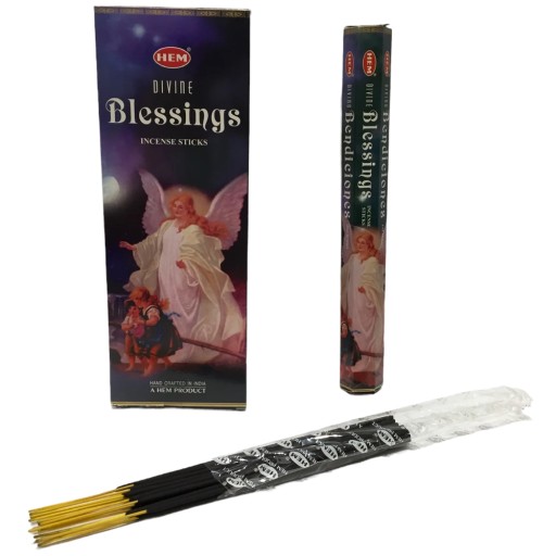 Индийские ароматические палочки Divine Blessings, 20 шт., HEM