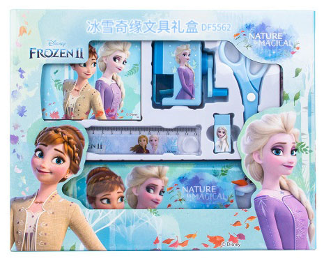 Школьный набор FROZEN, пенал, точилка, ластик, блокнот FROZEN