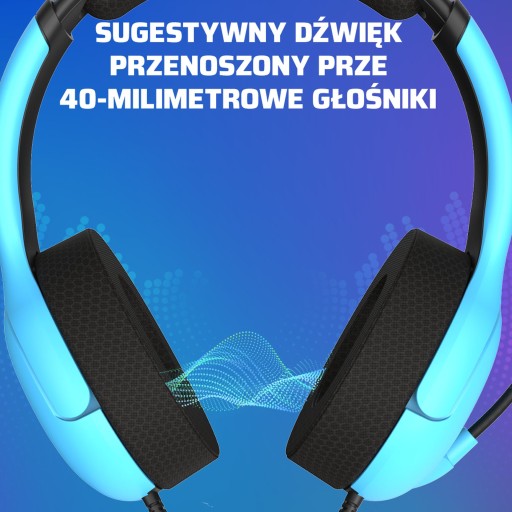 Проводные наушники PDP PS5 Airlite Blue, лицензия Playstation