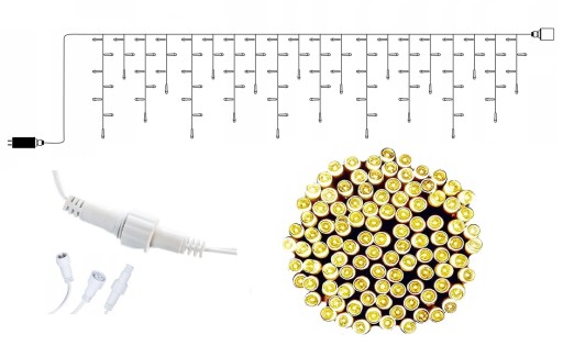 СВЕТОВАЯ ЗАВЕСА ICILS LAMPS 100 LED ТЁПЛЫЙ БЕЛЫЙ