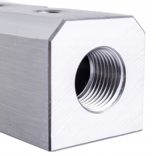 Listwa Rozdzielacz Pneumatyczny 5x 1/4 2x 1/2 ALUM