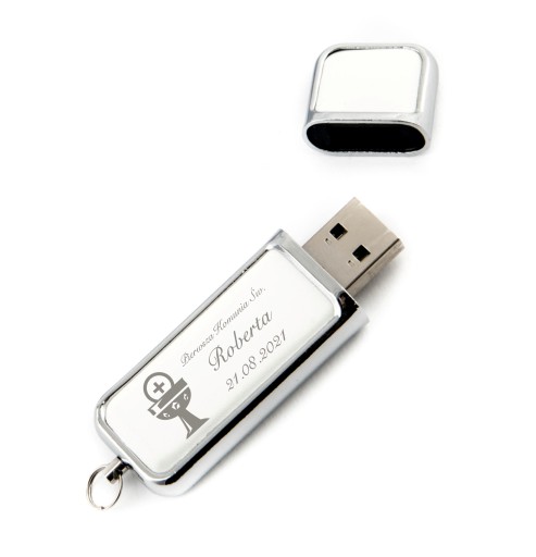 Кожаная флешка Первое Святое Причастие 8 ГБ USB 2.0 + гравировка причастия